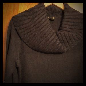 Chunky turtle neck sweater dress